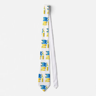Down Syndrome Awareness 21 Tie
