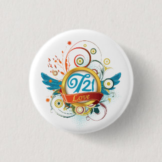 Down syndrome awareness 3 cm round badge