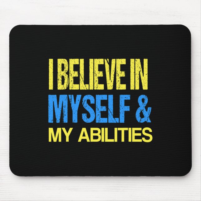 Down Syndrome Awareness ADHD Awareness Autism Spec Mouse Mat (Front)