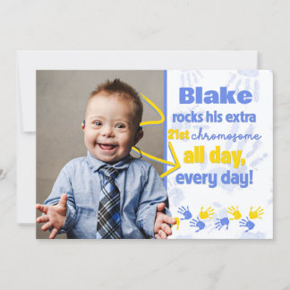 Down Syndrome Awareness Announcment Invitation