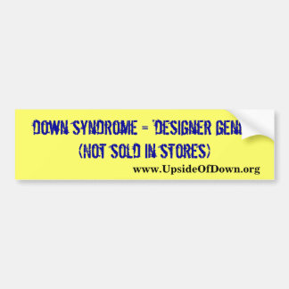 Down syndrome awareness bumper sticker