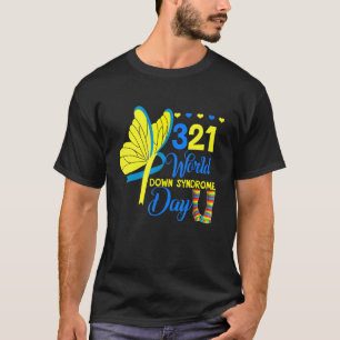 Down Syndrome Awareness Butterfly 21 March Support T-Shirt