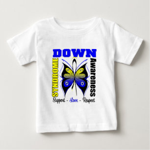 Down Syndrome Awareness Butterfly Baby T-Shirt
