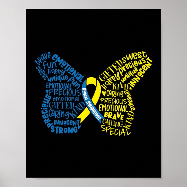 Down Syndrome Awareness Butterfly Special Poster (Front)