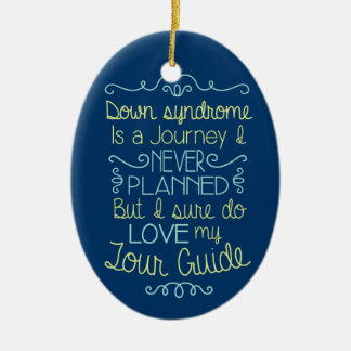 Down syndrome awareness ceramic tree decoration