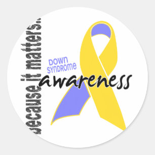 Down Syndrome Awareness Classic Round Sticker