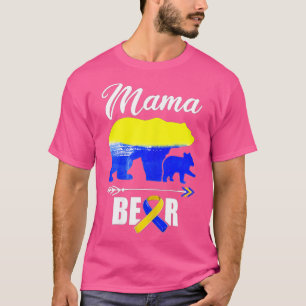 Down Syndrome Awareness Day , Mum Bear Trisomy 21 T-Shirt