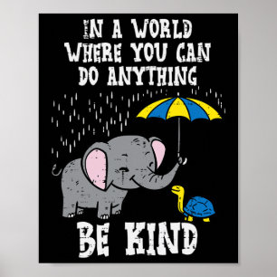 Down Syndrome Awareness Elephant Be Kind T21 Men W Poster