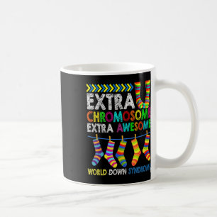 Down Syndrome Awareness Extra Chromosome Extra Awe Coffee Mug