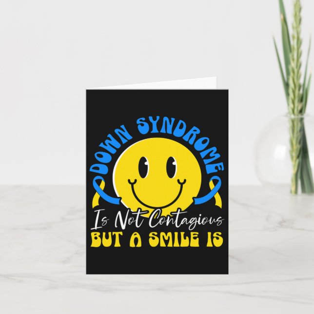 Down Syndrome Awareness Extra Chromosome Trisonomy Card (Front)