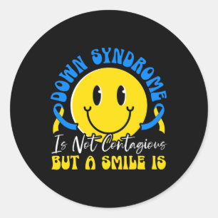 Down Syndrome Awareness Extra Chromosome Trisonomy Classic Round Sticker