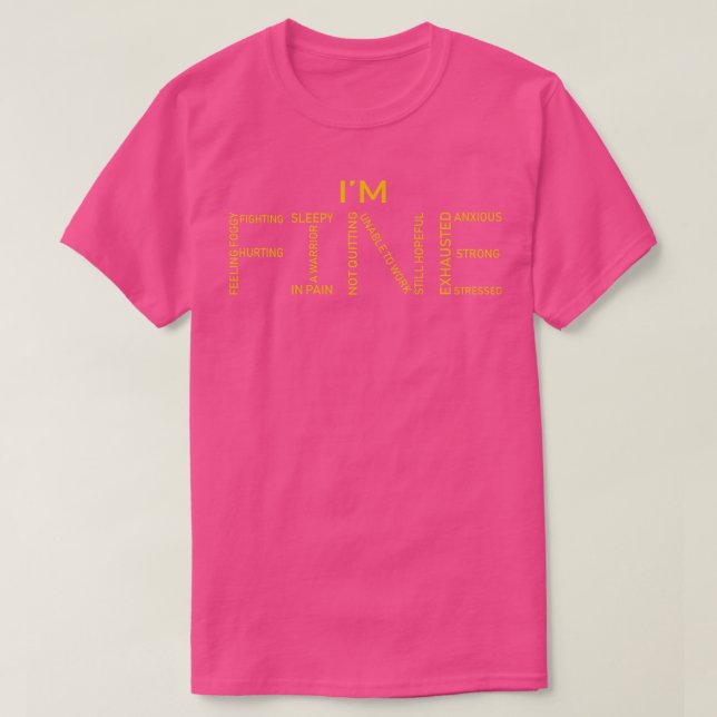 Down Syndrome Awareness Fine Word Art In This Fami T-Shirt (Design Front)
