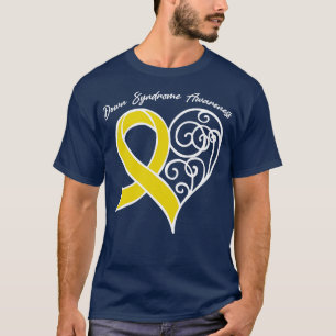 Down Syndrome Awareness Heart Ribbon Gift Valentin T-Shirt