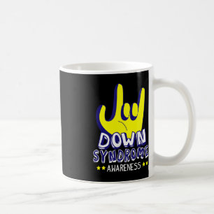 Down Syndrome Awareness I Love You ASL Hand Sign Coffee Mug