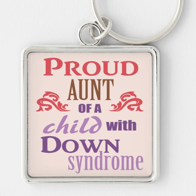 Down syndrome awareness key ring (Front)