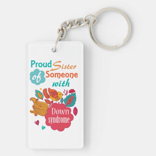 Down syndrome awareness key ring (Back)