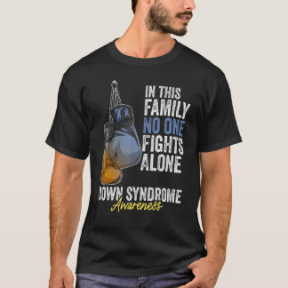 Down Syndrome Awareness Month Gloves Yellow And Bl T-Shirt