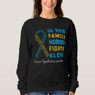 Down Syndrome Awareness Month Socks March Ribbon K Sweatshirt