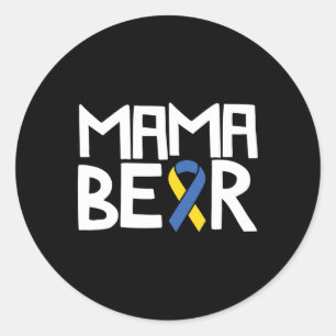 Down Syndrome Awareness Mum T21 Day Women Classic Round Sticker