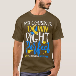 Down Syndrome Awareness My Nephew Is Down Right Pe T-Shirt