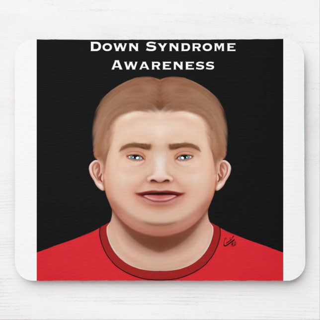 Down Syndrome Awareness.PNG Mouse Mat (Front)