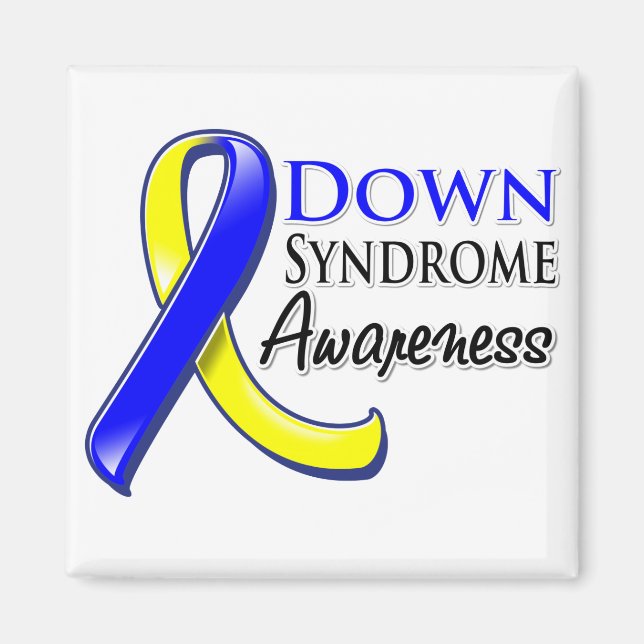 Down Syndrome Awareness Ribbon Magnet (Front)