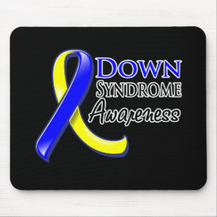 Down Syndrome Awareness Ribbon Mouse Mat