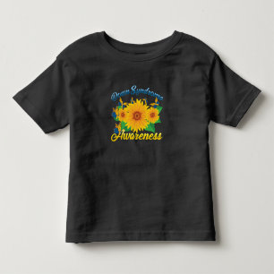 Down Syndrome Awareness Sunflower Butterfly Gift Toddler T-Shirt