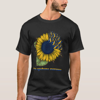 down syndrome awareness sunflower  kid dad mum T-Shirt