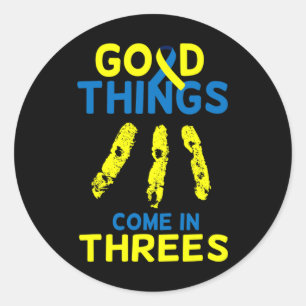 Down Syndrome Awareness T21 Day Women Kids 2 Classic Round Sticker