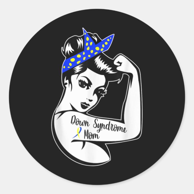 Down Syndrome Awareness Trisomy 21 - Down Syndrome Classic Round Sticker (Front)