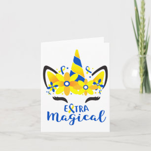 Down Syndrome Awareness Unicorn Girl Mum Extra Mag Card