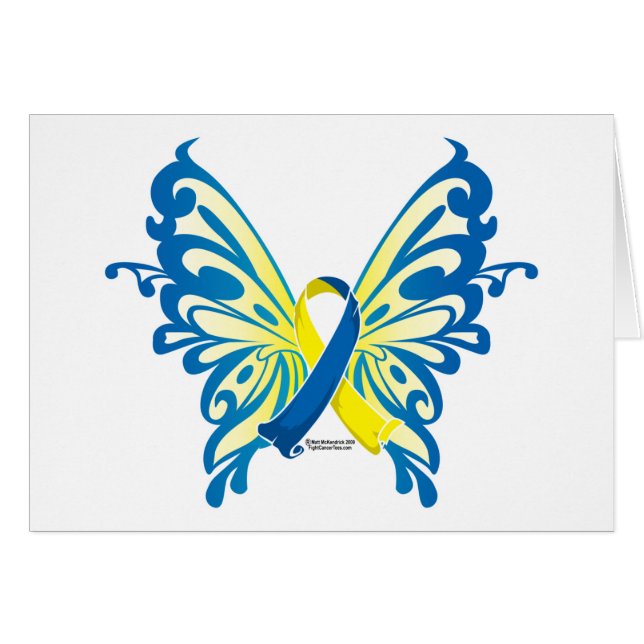 Down Syndrome Butterfly Ribbon (Front Horizontal)