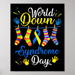 Down Syndrome Day Awareness Socks 21 March Poster