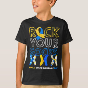 Down Syndrome Day Rock Your Socks Awareness 2 T-Shirt