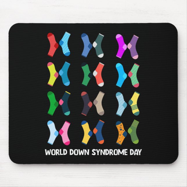 Down Syndrome Day Socks Wdsd  Mouse Mat (Front)