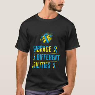 Down Syndrome Design for Adults Down Syndrome Awar T-Shirt