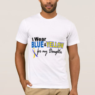 Down Syndrome I Wear Blue & Yellow For My Daughter T-Shirt