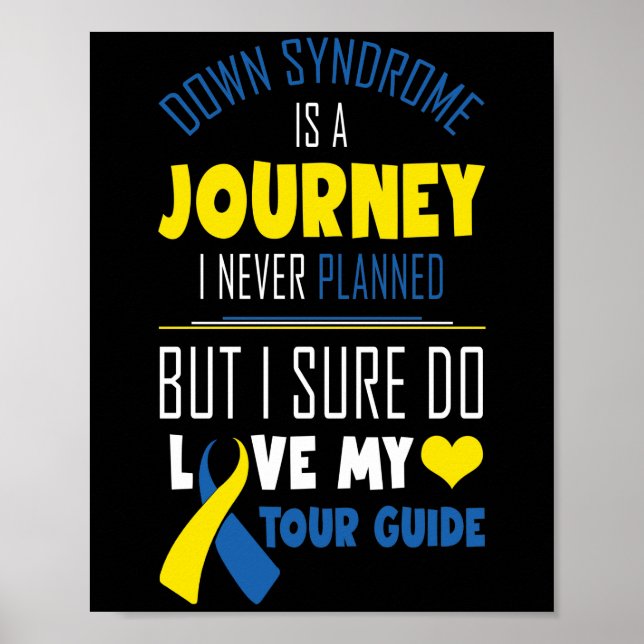 Down Syndrome Is A Journey I Never Planned Poster (Front)
