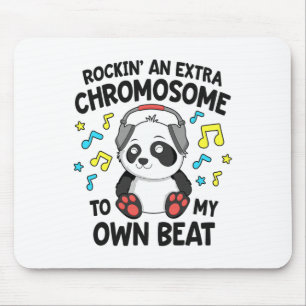 Down Syndrome Kids T21 Rockin' An Extra Chromosome Mouse Mat