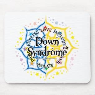 Down Syndrome Lotus Mouse Mat