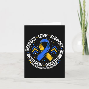 Down Syndrome Respect Support Down Syndrome Awaren Card