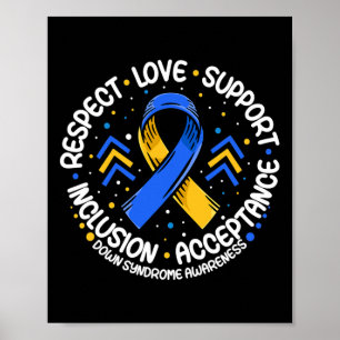 Down Syndrome Respect Support Down Syndrome Awaren Poster
