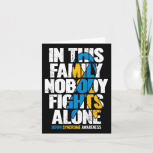 Down Syndrome Women T21 Family Down Syndrome Aware Card
