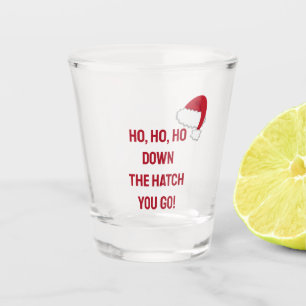 Down the Hatch We Go Shot glass