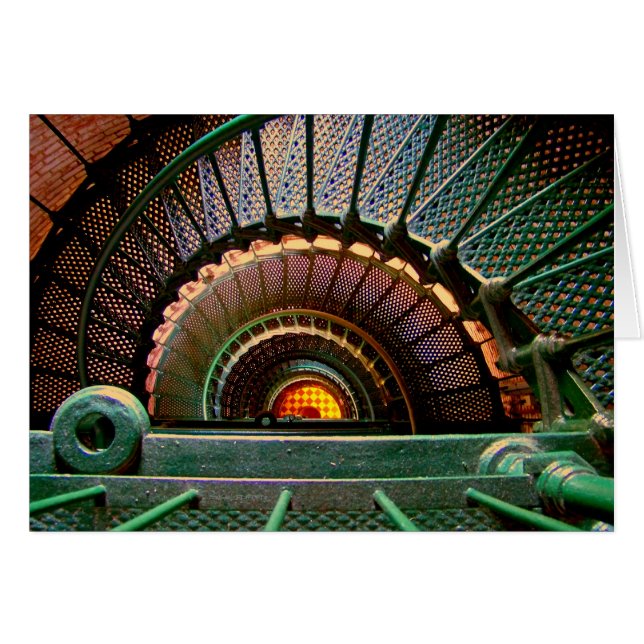 "Down the Lighthouse Staircase" (Front Horizontal)