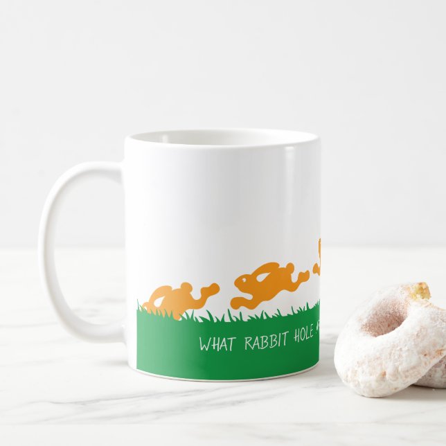 Down The Rabbit Hole Mug (With Donut)