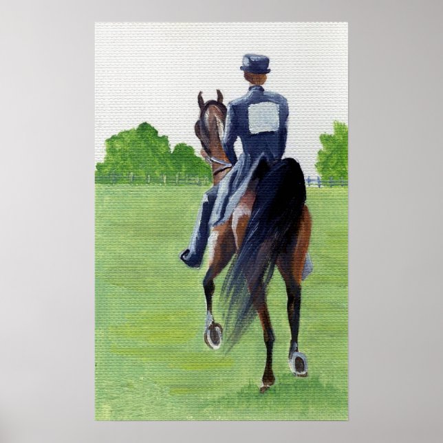 Down The Road American Saddlebred Horse Portrait Poster (Front)