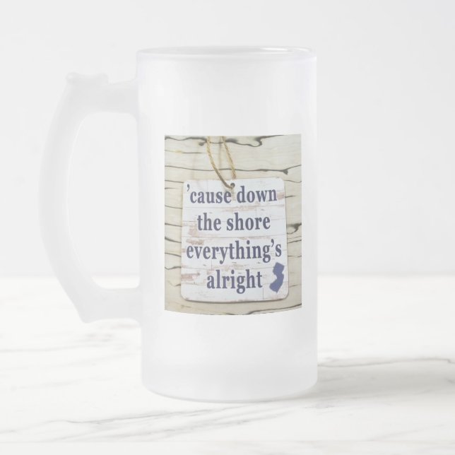 Down the Shore Beer Mug (Left)