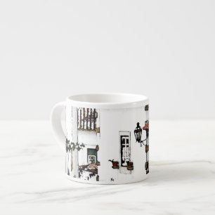 Down the Street in Obidos Portugal Espresso Cup